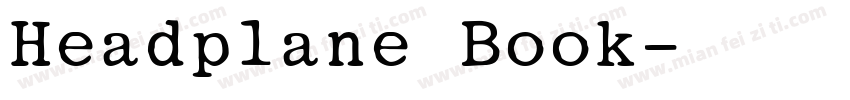 Headplane Book字体转换